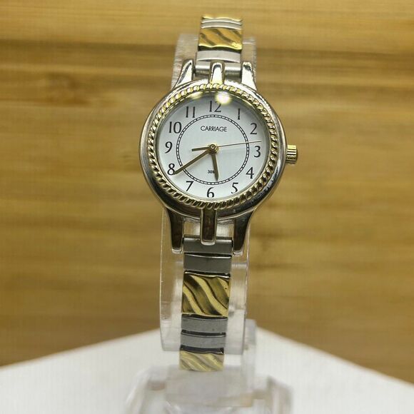 Timex Carriage Women's Demi Watch, Two-Tone Stainless Steel - Picture 3 of 5